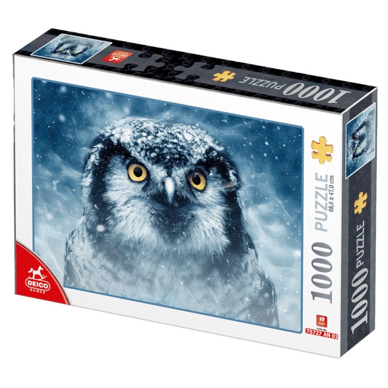 Puzzle 1000 Piese Deico, Bufnita Iarna