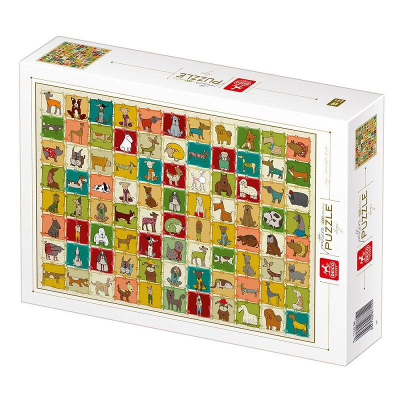 Puzzle 1000 Piese, Deico, Caini