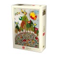 Puzzle 1000 Piese, Deico, Natura - Pasari si Insecte