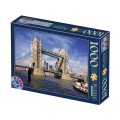 Puzzle 1000 Piese, Locuri Celebre - Tower Bridge, Londra, D-Toys