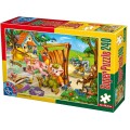 Puzzle 240 Piese, Cei 3 Purcelusi, D-toys