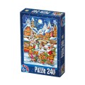 Puzzle 240 Piese, D-Toys, Craciun, 3