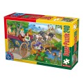 Puzzle 240 Piese, D-Toys, Motanul Incaltat
