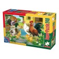 Puzzle 240 Piese, D-Toys, Pasari de Curte