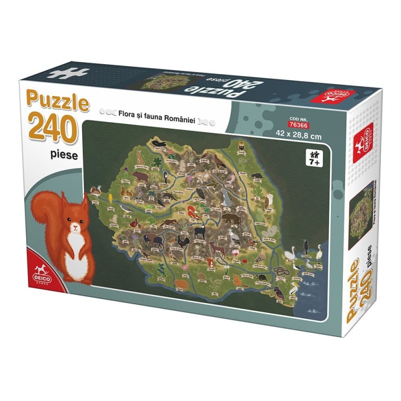 Puzzle 240 Piese, Deico, Flora si Fauna Romaniei