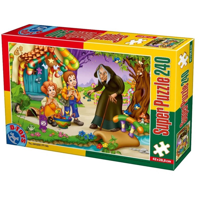 Puzzle 240 Piese, Hansel si Gretel, D-toys