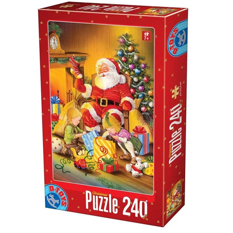 Puzzle 240 Piese, Mos Craciun, D-toys