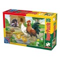 Puzzle 35 Piese, D-Toys, Pasari de Curte
