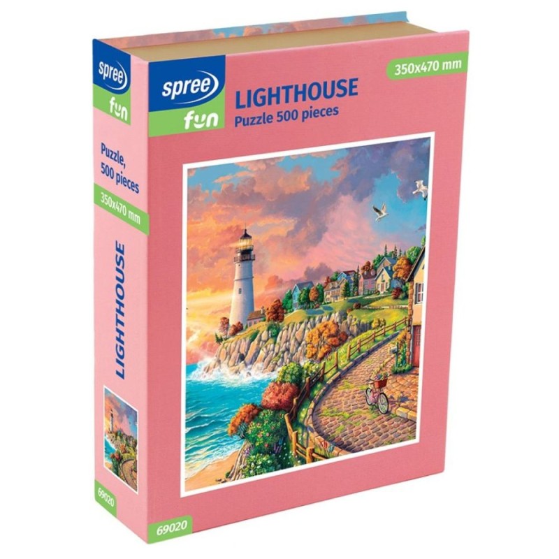 Puzzle 350 x 470 mm, 500 Piese, Multicolor, Carton