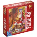 Puzzle 48 Piese, Mos Craciun si Animalutele, D-toys