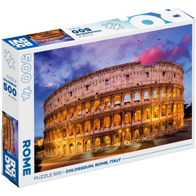 Puzzle 500 Piese, Colosseum, Roma, Italia, Roovi