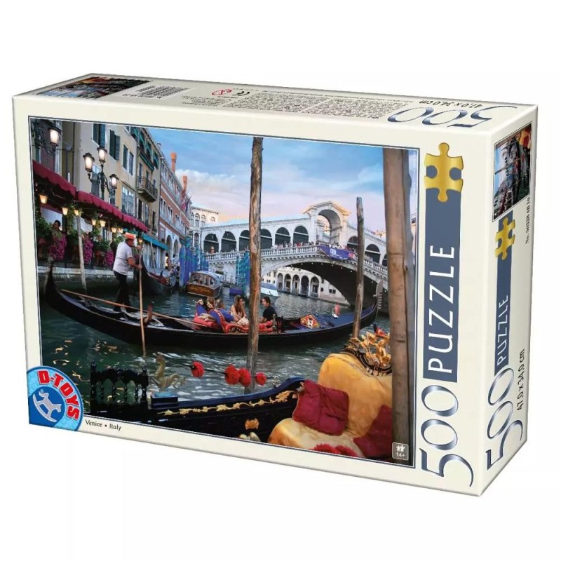 Puzzle 500 Piese, Italia - Venetia, D-toys