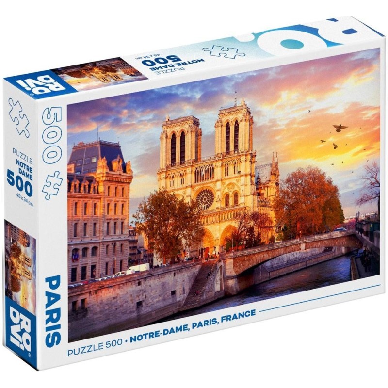 Puzzle 500 Piese, Notre Dame, Paris, Roovi