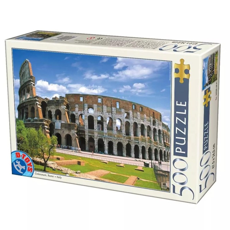 Puzzle 500 Piese, Roma - Colosseum, D-toys