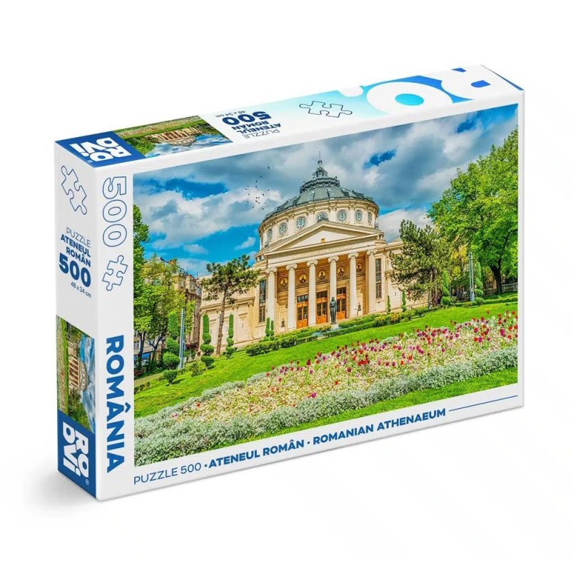 Puzzle 500 Piese, Romania, Ateneul Roman, D-toys