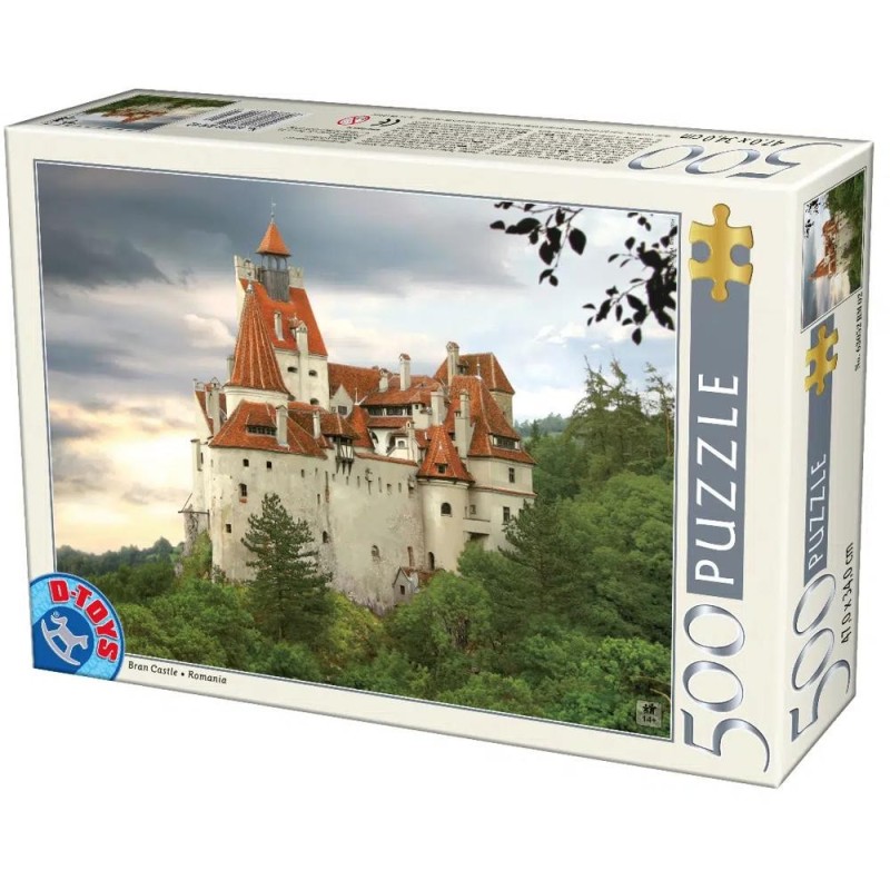 Puzzle 500 Piese, Romania, Castelul Bran, D-toys