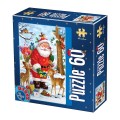 Puzzle 60 Piese, D-Toys, Mos Craciun
