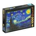 Puzzle Adulti, Vicent Van Gogh: Noapte Instelata, 1000 Piese, D-toys