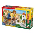 Puzzle Copii, Basme: Calatoriile lui Gulliver, 100 Piese, D-toys