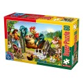Puzzle Copii, Basme: Punguta cu Doi Bani, 60 Piese, D-toys