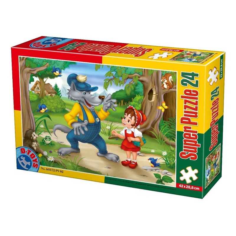 Puzzle Copii, Basme: Scufita Rosie, 24 Piese, D-toys