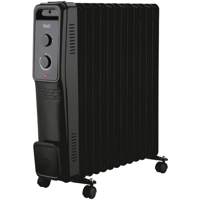 Radiator Electric, Well, Portabil, cu Ulei, 13 Elementi, 2500 W