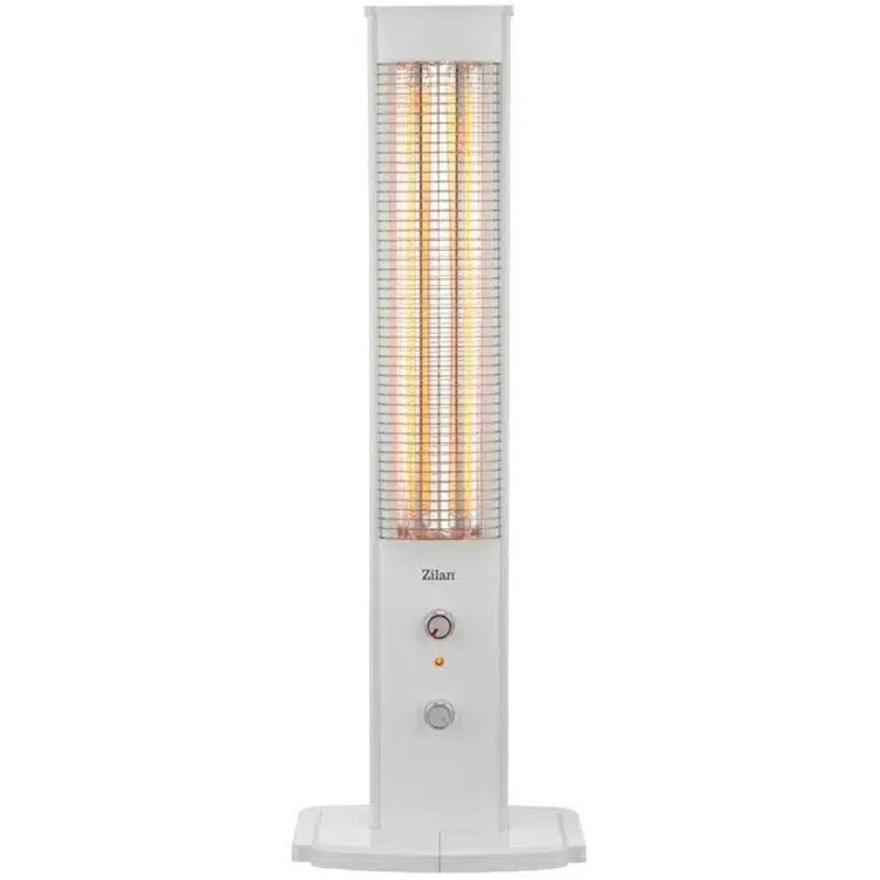 Radiator Infrarosu, Suport cu Element Dublu de Incalzire, Putere 2000W, Termostat Reglabil, Alb