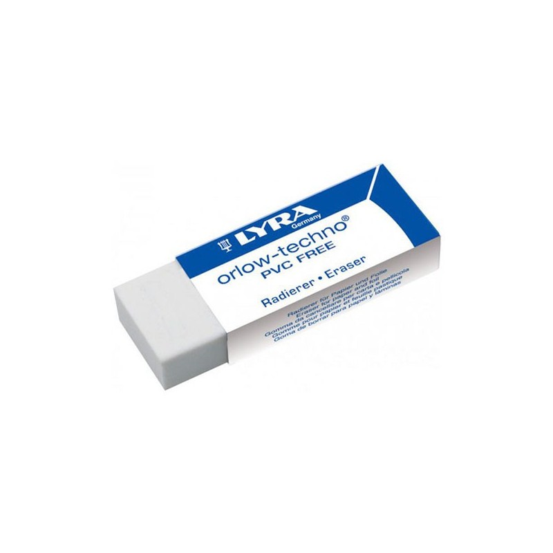 Radiera Plastica, 62 x 22 x 11 mm, Lyra