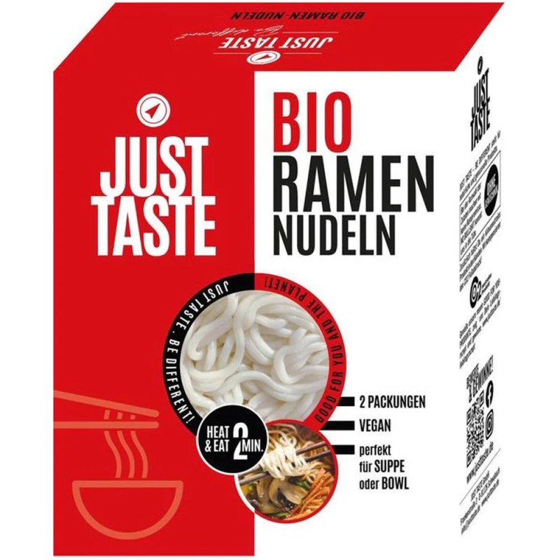 Ramen Nudeln, Just Taste, Bio, 300 g