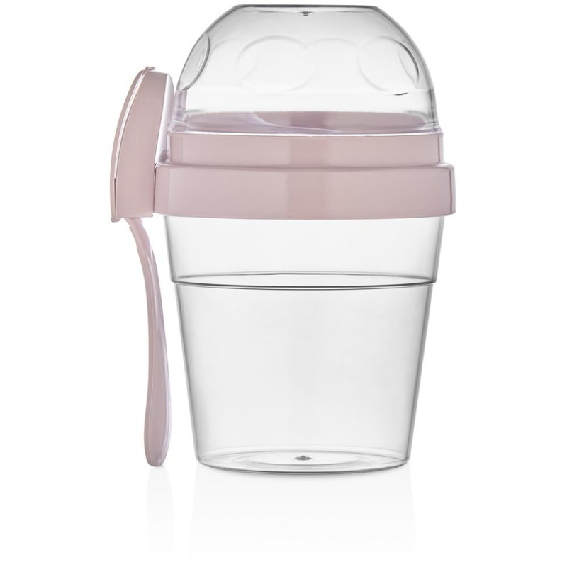 Recipient cu Capac din Plastic, Diverse Culori, Qlux, 700 ml