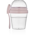 Recipient cu Capac din Plastic, Diverse Culori, Qlux, 700 ml