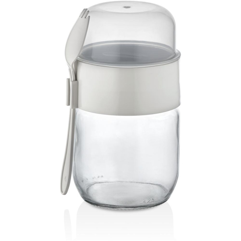 Recipient din Sticla, Capac Plastic, Diverse Culori, Qlux, 725 ml