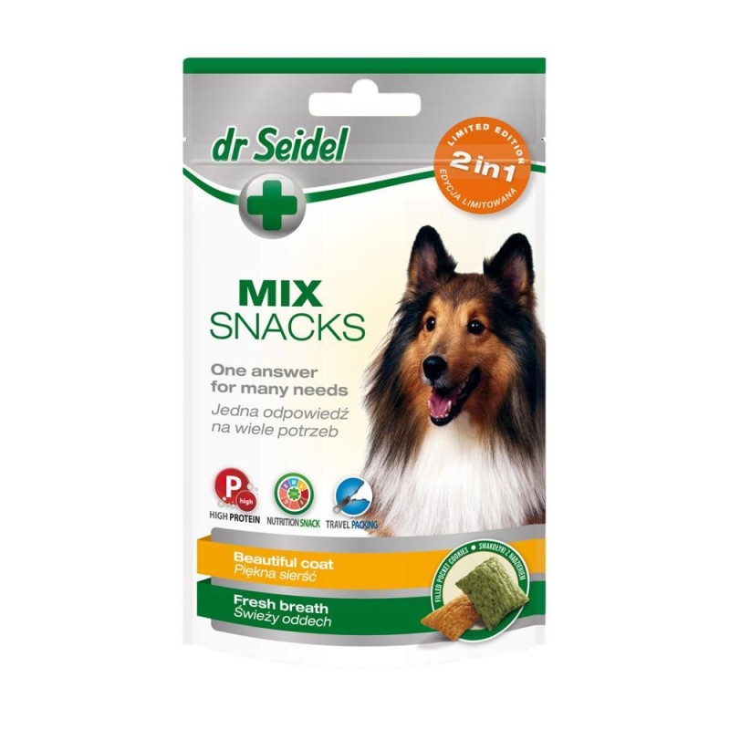 Recompense Caini Dr. Seidel, Mix, Blana Frumoasa si Respiratie Proaspata, 90 g
