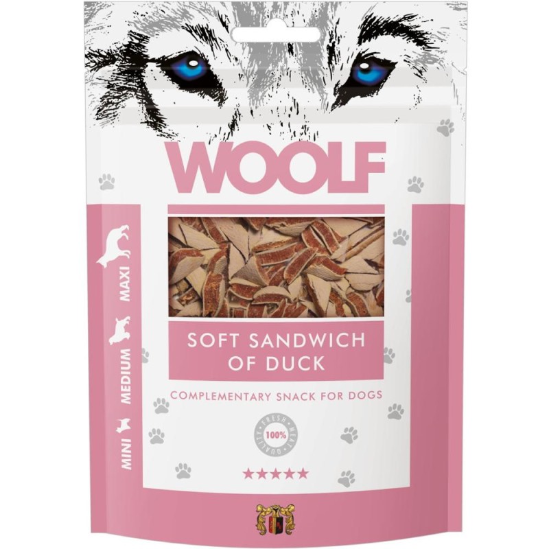 Recompense Caini Woolf, Sandwich Moale cu Rata 100 g