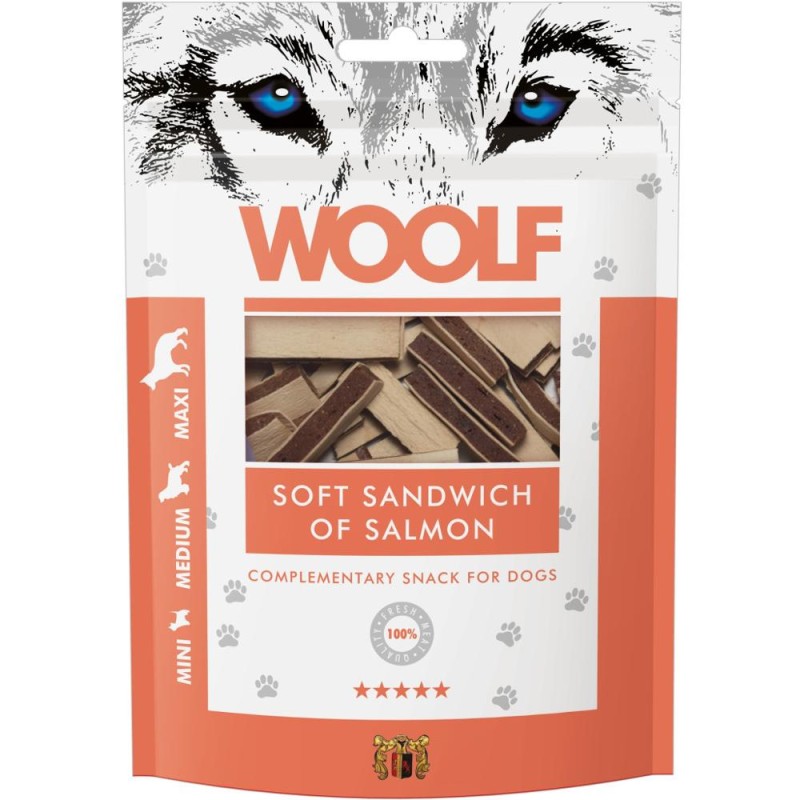 Recompense Caini Woolf, Sandwich Moale cu Somon 100 g