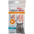 Recompense pentru Pisici Miau Miau Creamy Snacks, Pui, 4 Bucati x 15 g