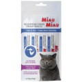 Recompense pentru Pisici Miau Miau Creamy Snacks, Ton si Pui, 4 Bucati x 15 g