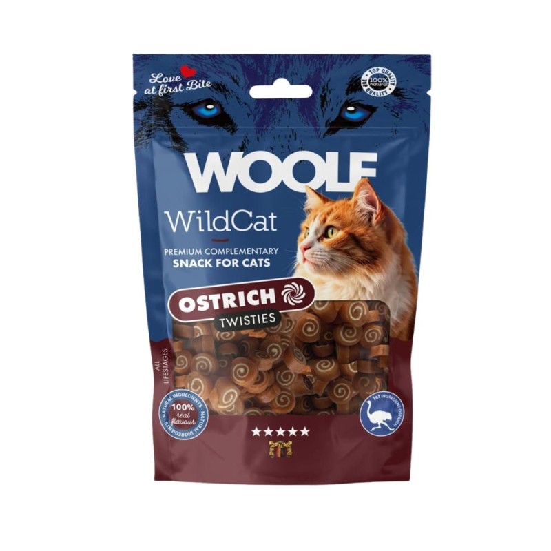 Recompense Pisici Woolf, WildCat Twisties cu Strut 50 g