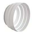 Reductie Tub pentru Hota Faber 112.0157.302, 125 la 100 mm, Alb