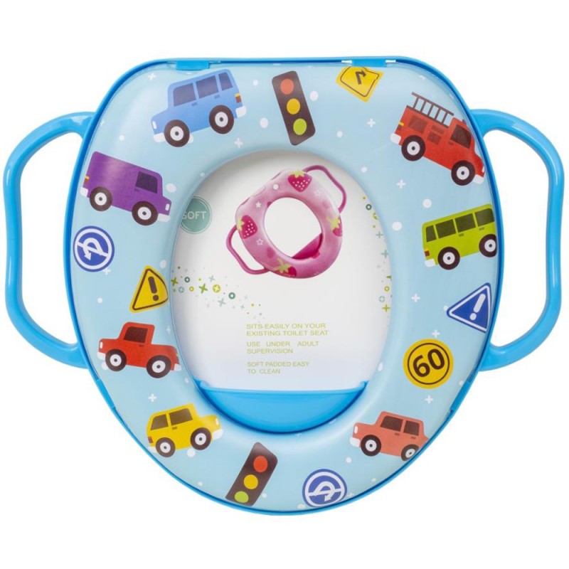 Reductor Toaleta pentru Baieti, Plastic, cu Manere si Burete