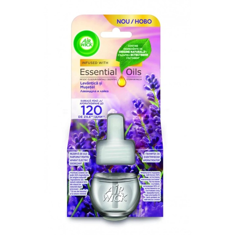 Rezerva Odorizant de Camera Electric Air Wick, Levantica & Musetel, 19 ml