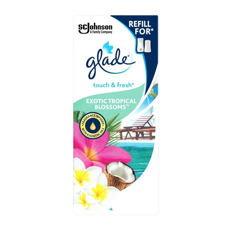 Rezerva Odorizant de Camera Glade Microspray Touch & Fresh Exotic Tropical 10 ml