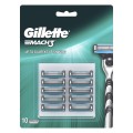 Rezerve Aparat de Ras Gillette Mach 3, 3 Lame, Barbati, 10 Bucati