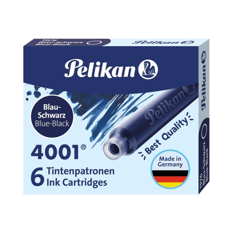 Rezerve Cerneala 4001 Pelikan, Albastru Inchis, 6 Bucati