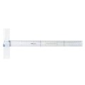 Rigla din Plastic, 60 cm, Transparent, cu Cap Fix
