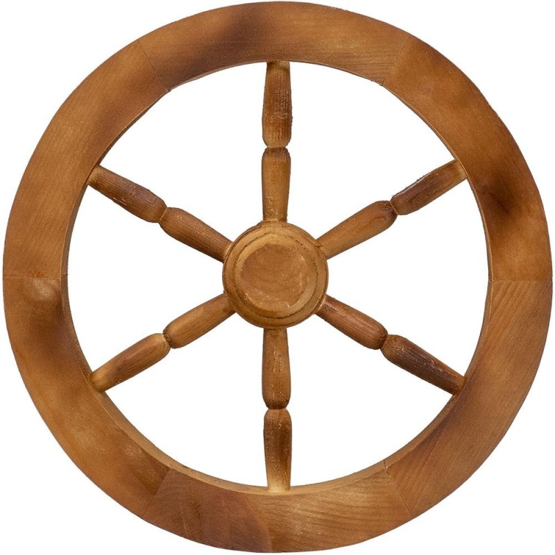 Roata Decorativa, Diametru 40 cm, Lemn, Maro