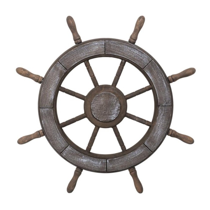 Roata Decorativa, Model Carma Marinar, MDF, Diametru 50 cm, Maro