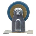 Roata Fixa cu Rola de Cauciuc pentru Mobila, 2.5 inch, Albastru