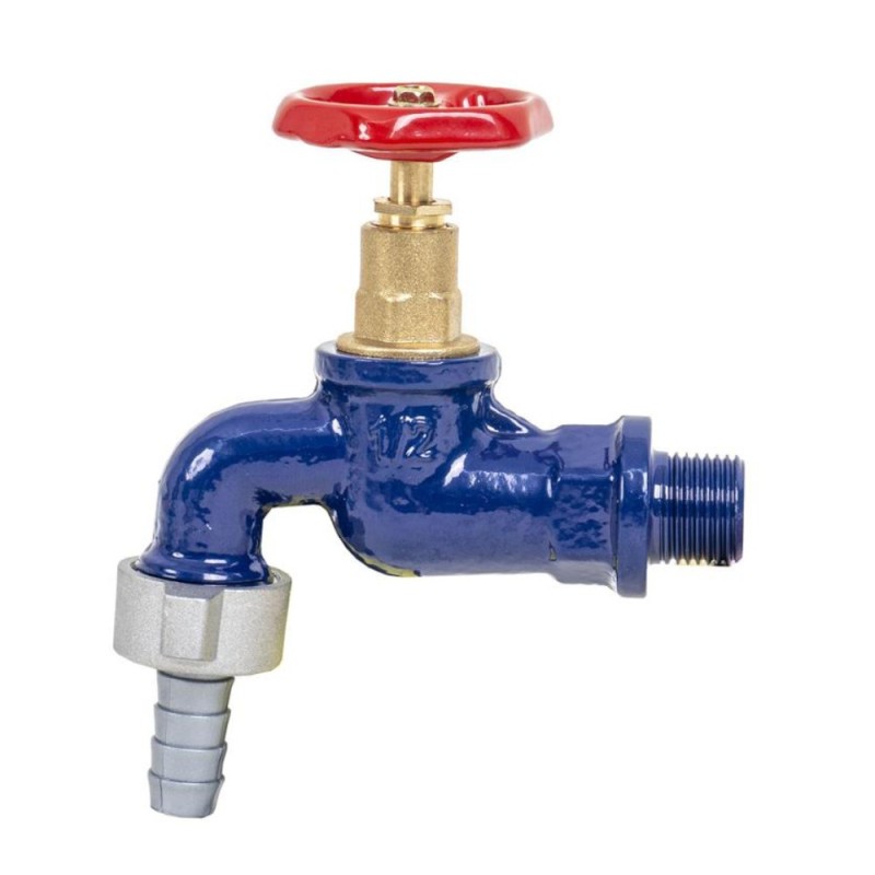 Robinet din Fonta, Dublu, 1/2 inch, Albastru