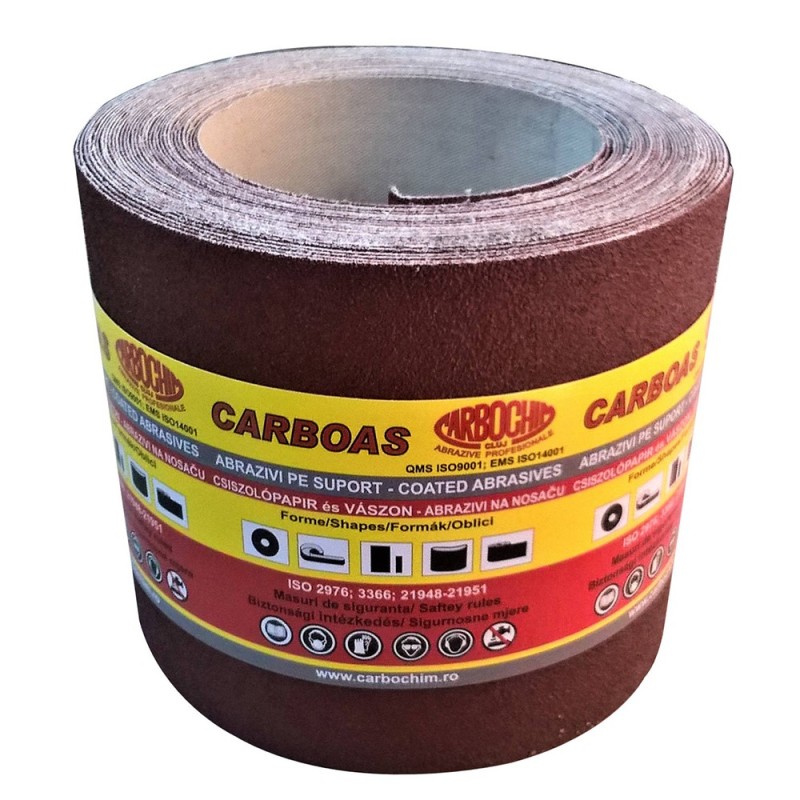 Rola Abraziva pentru Lemn 100 x 10, Granulatie 180, Carbochim